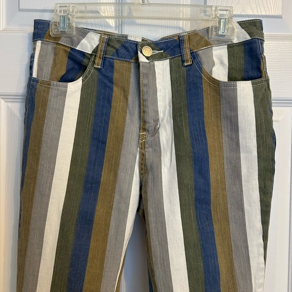 Hope Horizon Boho Striped Flare Jeans - Picture 5 of 10